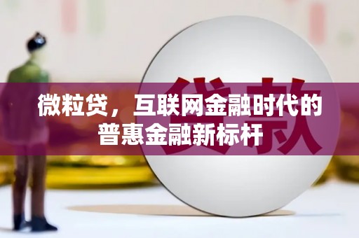 松溪微粒贷，互联网金融时代的普惠金融新标杆