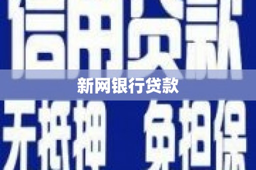 松溪新网银行贷款