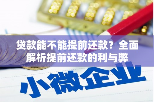 松溪贷款能不能提前还款？全面解析提前还款的利与弊