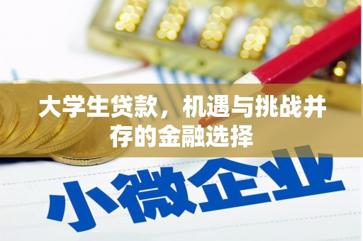 松溪大学生贷款，机遇与挑战并存的金融选择
