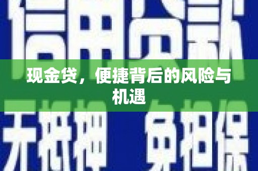 松溪现金贷，便捷背后的风险与机遇