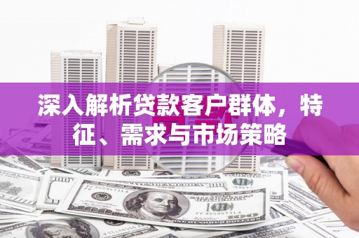松溪深入解析贷款客户群体，特征、需求与市场策略