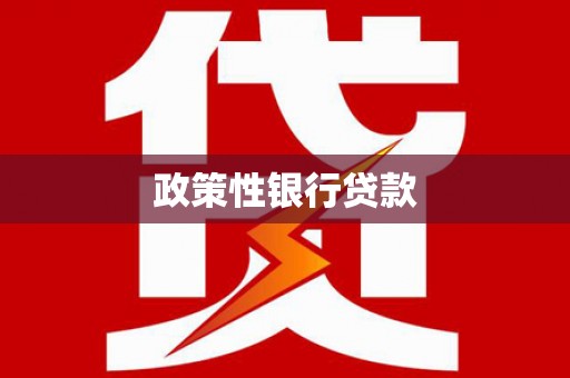 松溪政策性银行贷款
