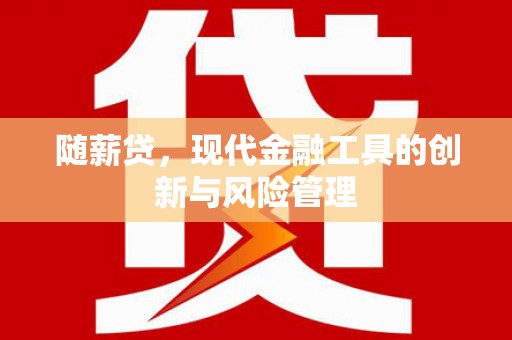 松溪随薪贷，现代金融工具的创新与风险管理