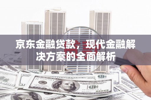 松溪京东金融贷款，现代金融解决方案的全面解析