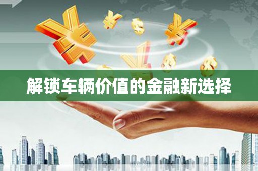 松溪解锁车辆价值的金融新选择