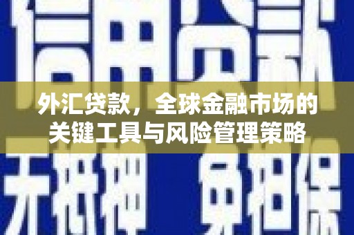 松溪外汇贷款，全球金融市场的关键工具与风险管理策略