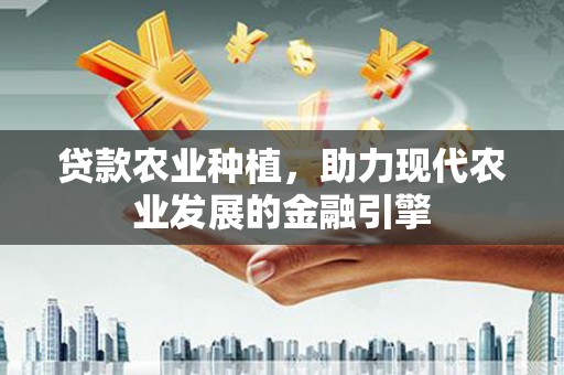松溪贷款农业种植，助力现代农业发展的金融引擎