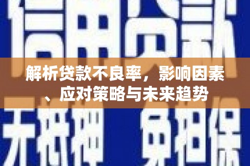 松溪解析贷款不良率，影响因素、应对策略与未来趋势