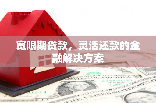 松溪宽限期贷款，灵活还款的金融解决方案