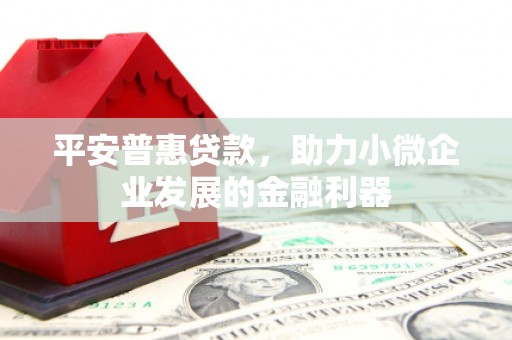 松溪平安普惠贷款，助力小微企业发展的金融利器