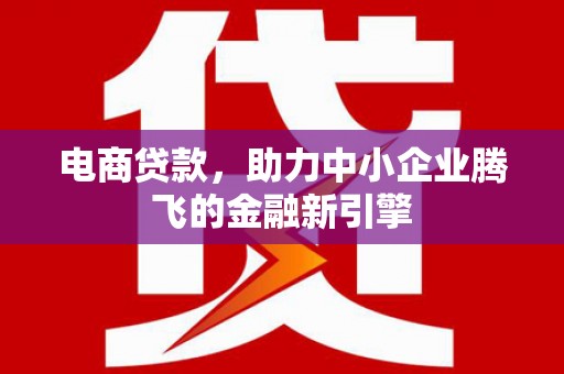 松溪电商贷款，助力中小企业腾飞的金融新引擎