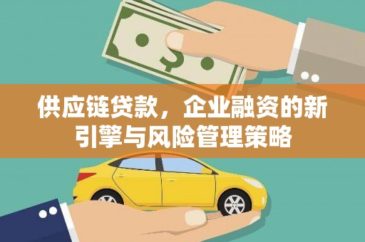 松溪供应链贷款，企业融资的新引擎与风险管理策略