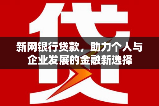松溪新网银行贷款，助力个人与企业发展的金融新选择