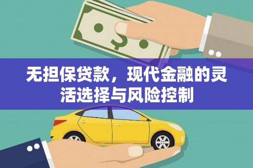 松溪无担保贷款，现代金融的灵活选择与风险控制