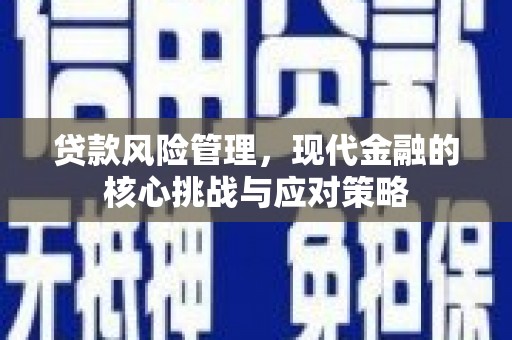 松溪贷款风险管理，现代金融的核心挑战与应对策略