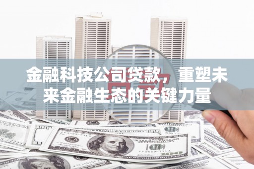 松溪金融科技公司贷款，重塑未来金融生态的关键力量