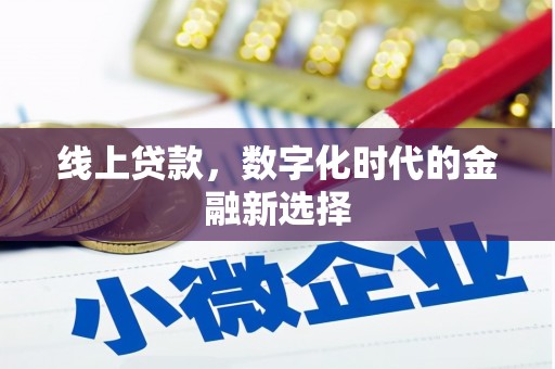 松溪线上贷款，数字化时代的金融新选择