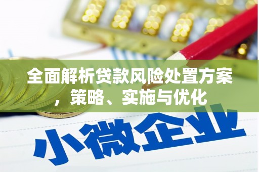 松溪全面解析贷款风险处置方案，策略、实施与优化