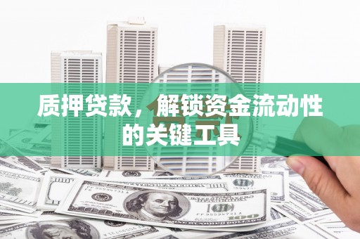 松溪质押贷款，解锁资金流动性的关键工具