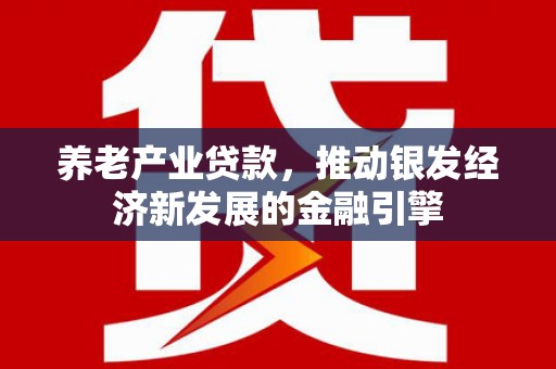 松溪养老产业贷款，推动银发经济新发展的金融引擎