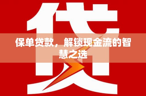 松溪保单贷款，解锁现金流的智慧之选