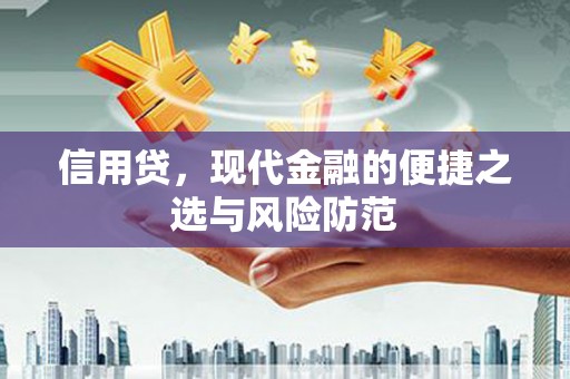 松溪信用贷，现代金融的便捷之选与风险防范