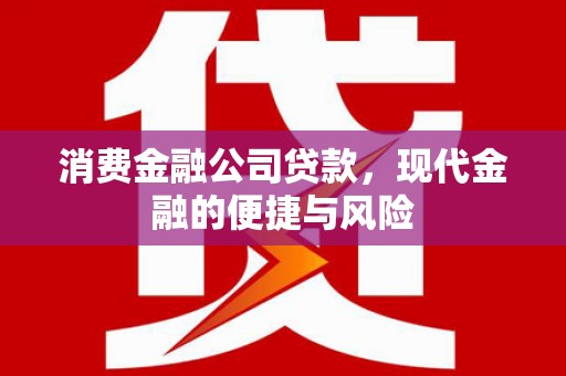 松溪消费金融公司贷款，现代金融的便捷与风险