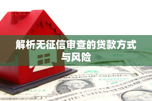 松溪解析无征信审查的贷款方式与风险