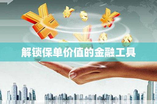 松溪解锁保单价值的金融工具
