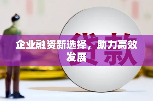 松溪企业融资新选择，助力高效发展