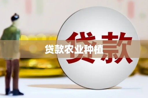 松溪贷款农业种植
